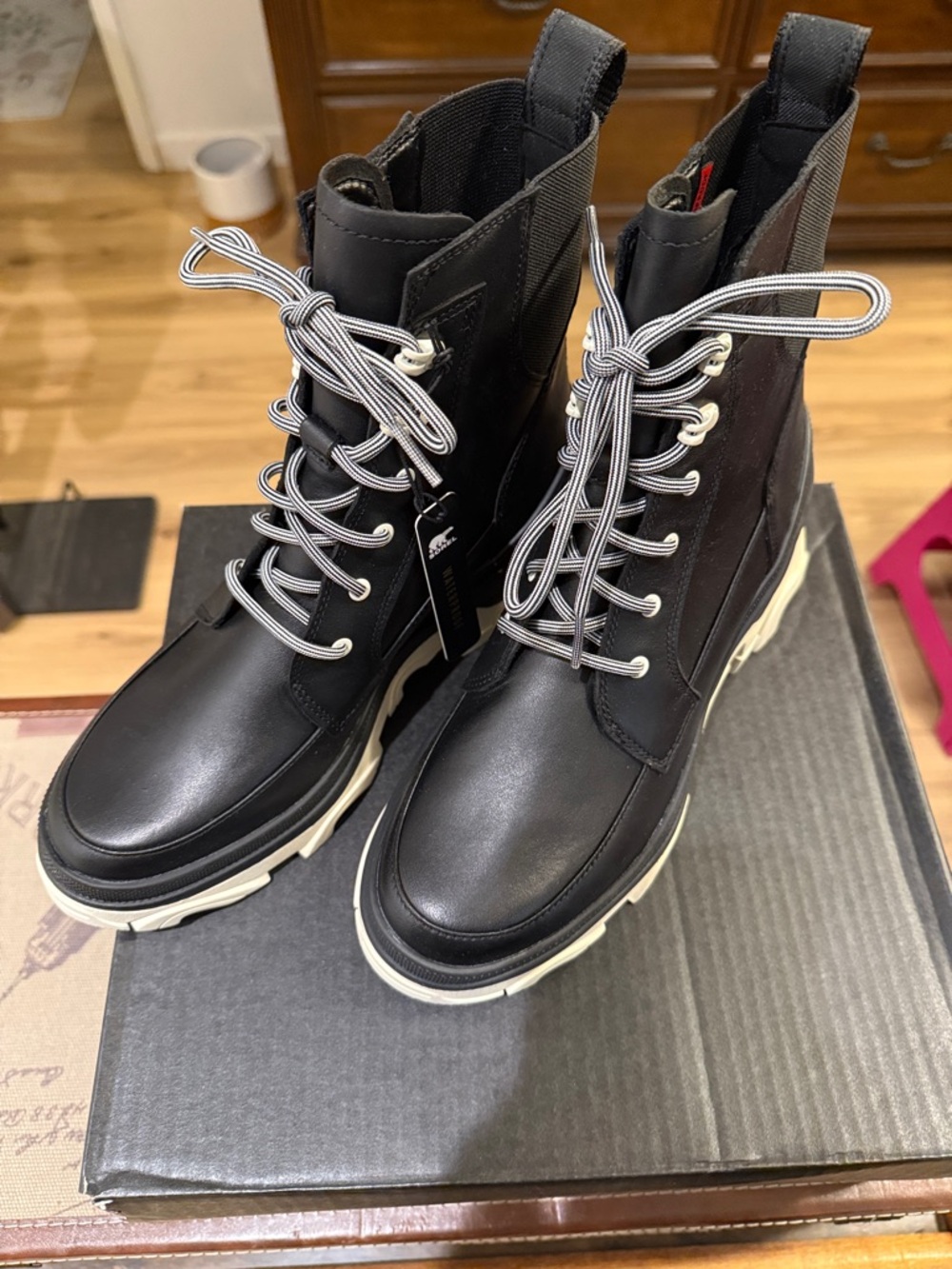 Sorel Brex™ Boot Lace WP Women's Black with Chalk Accents